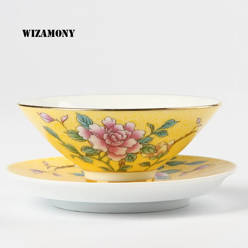 Акция! 1 шт. Китайский Цзиндэчжэнь фарфор Селадон gaiwan Чайник Кунг-фу