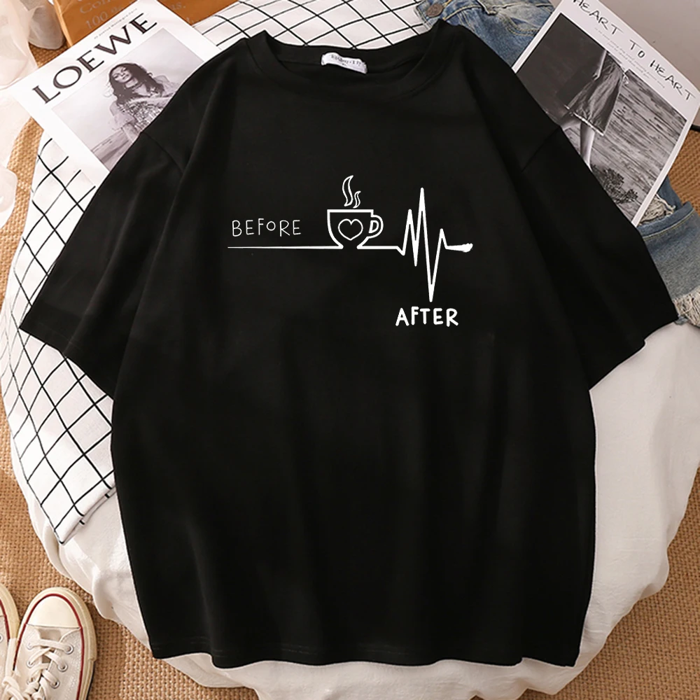 

Футболка с принтом «до кофе-это жизнь», белая, Свободная Домашняя одежда, забавные мужские футболки с круглым вырезом