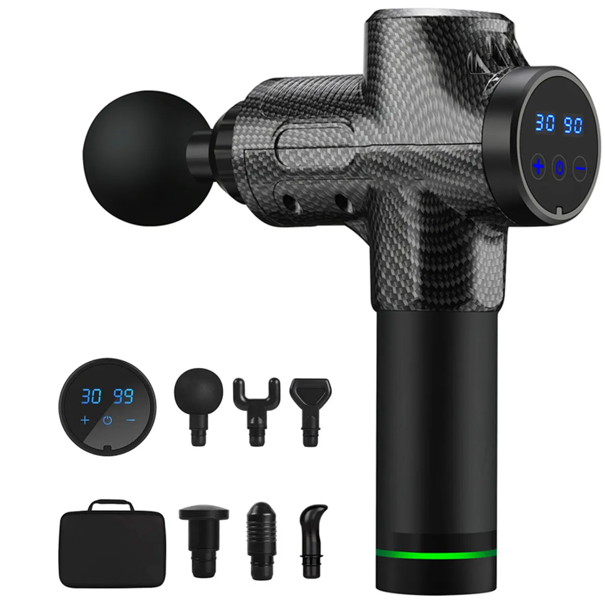 

30 Speed Gear High frequency Massage Gun 20 Gear Muscle Relax Body Relaxation Electric Massager With Portable Bag Therapy Gun
