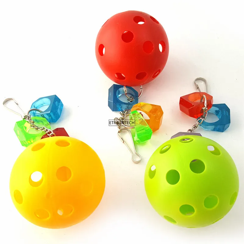 

100pcs Parrot Bird Chewing Toy Hanging Bridge Chain Pet Bird Parrot Chew Swing Toys Bite Grinding Teeth Supplies