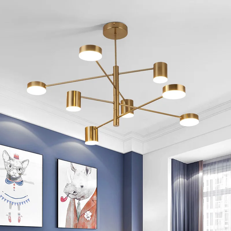 Nordic Modern Chandelier Lights Gold Black Chandeliers Art Decoration Hanging Lamp For Bar Dining Restaurant Light Fixture | Лампы и