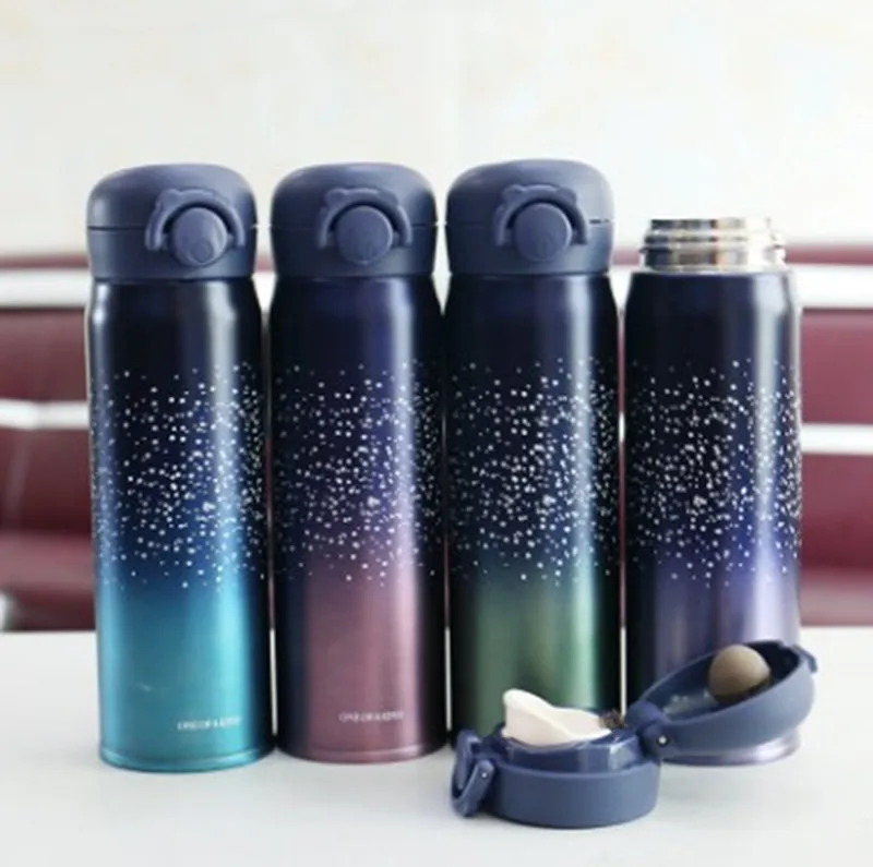 

New Design Double Wall Stainless Steel Vacuum Flasks 500ml Thermos Cup Coffee Tea Milk Travel Mug Thermo Bottle Gifts Thermocup