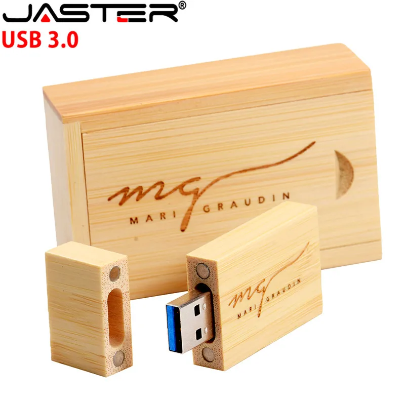 Деревянный USB флеш накопитель JASTER с логотипом клиента usb 3 0 + Подарочная коробка 4
