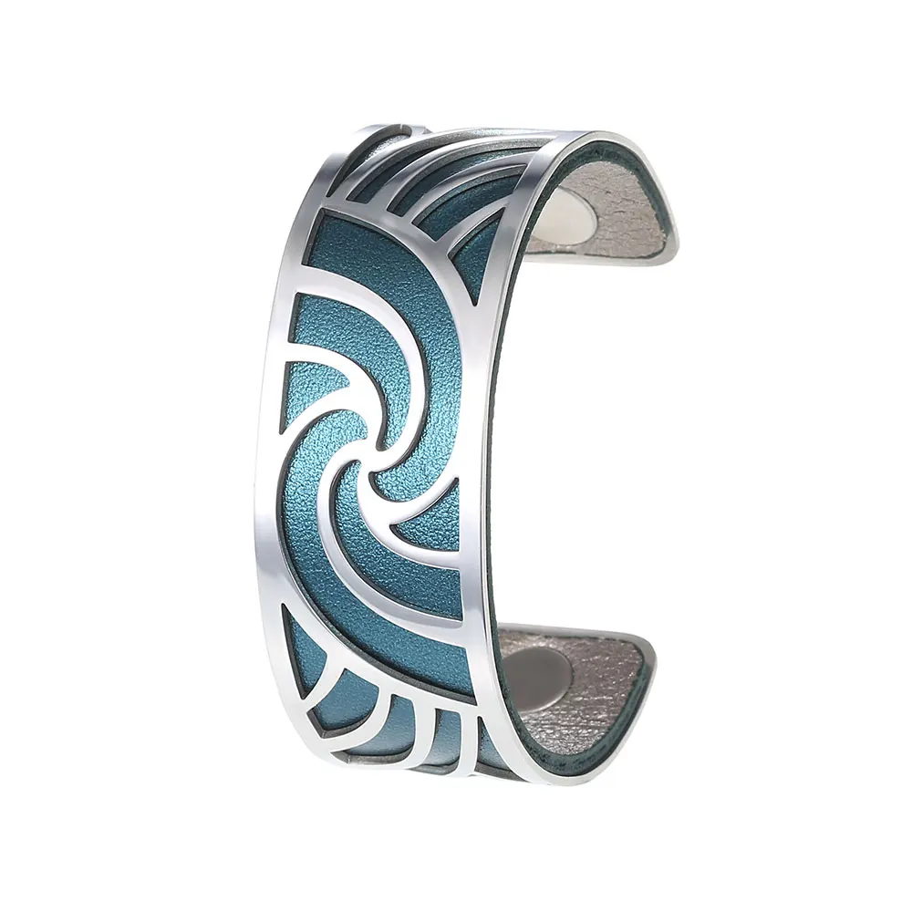 georgette Bracelet Кремо крученый браслет браслеты Femme Manchette Bijoux нержавеющая сталь Argent высокое качество элегантный браслет Pulseiras - Окраска металла: georgette Bracelet