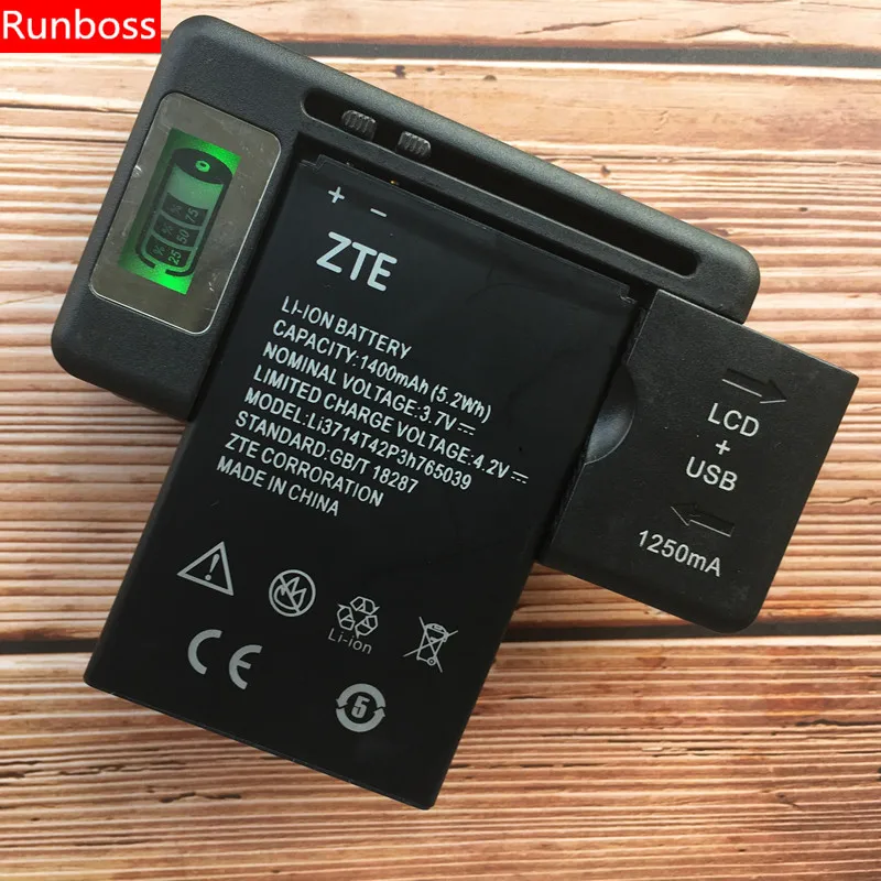 Аккумулятор Li3714T42P3h765039 1400 мАч для ZTE Blade Q3 T230 AF3 T220 A3 T221 A5 AF5 Pro с зарядным устройством