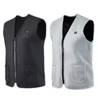 Теплый жилет с USB мощностью 10000 мАч, зимний тепловой жилет с электрическим подогревом