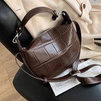 vintage stone pattern small pu leather crossbody bags for women 2021 winter shoulder cross body bag ladies handbags and purses