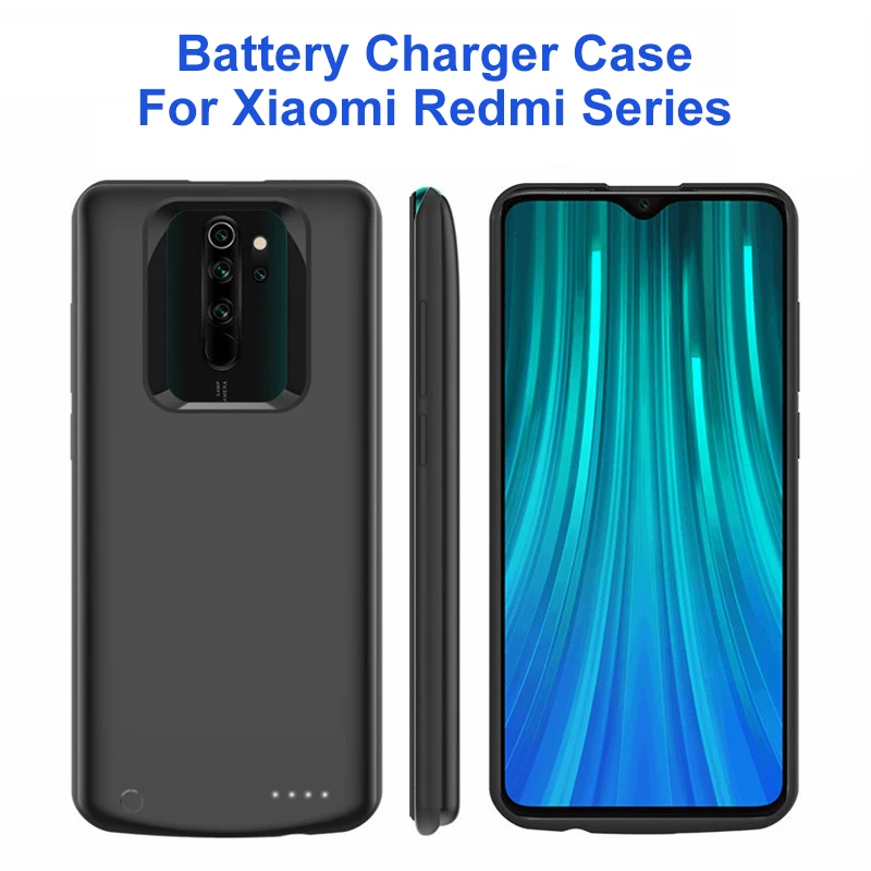 6800mAh Battery Charger Case For Redmi Note 8 Pro External Battery Cover Power Bank Case For Redmi Note 9 10X 9 K40 K30 Pro