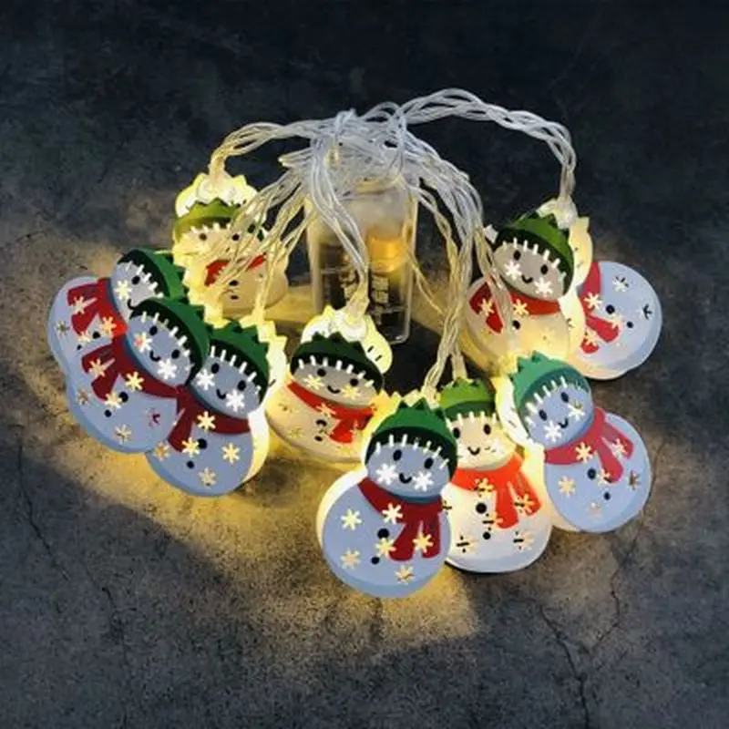 

Christmas LED String Lights Cartoon Led Light Bedroom Snowman Pendant Santa Claus Holiday Decoration Party Xmas Guirnalda Luces
