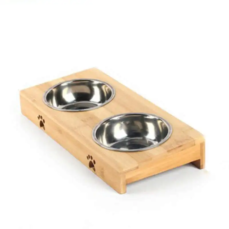 Новая популярная керамическая миска для кормления и воды из нержавеющей стали с