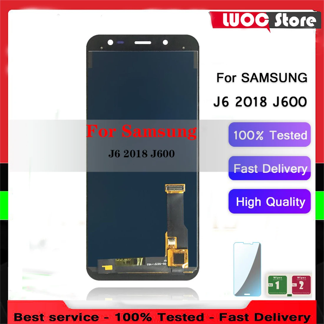 

10pcs For Samsung Galaxy J6 J600 2018 J600F J600F/DS J600G/DS LCD Display Touch Screen Adjust Brightness laptop Replacement Part