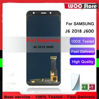 10pcs for samsung galaxy j6 j600 2018 j600f j600fds j600gds lcd display touch screen adjust brightness laptop replacement part