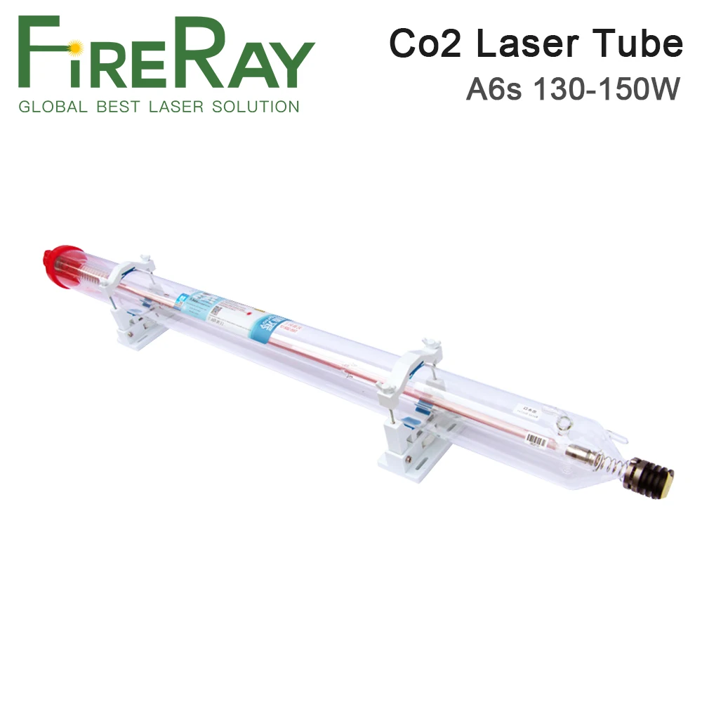 FireRay Yongli A6s 130W CO2 лазерная стеклянная трубка Деревянный чехол длина 1650 диаметр 80 мм