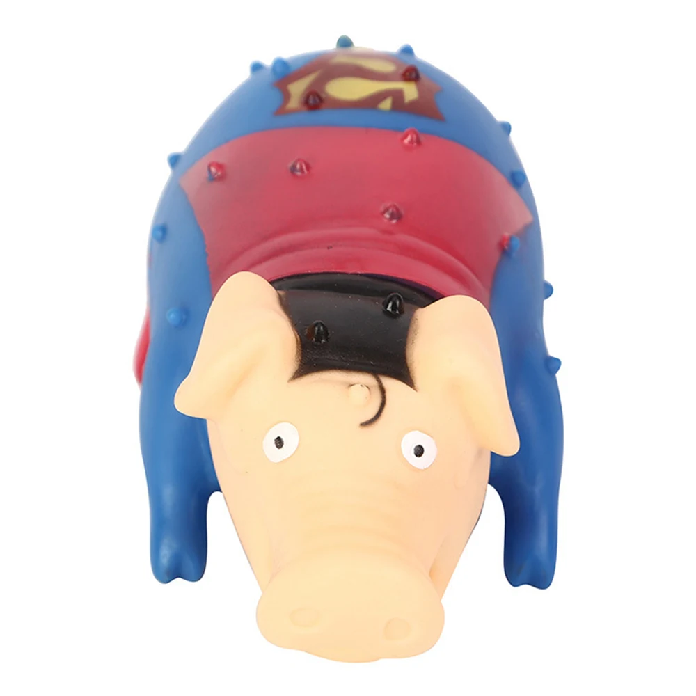 Новые милые 22 см игрушки собаки розовый кричащий резиновая свинка для домашних