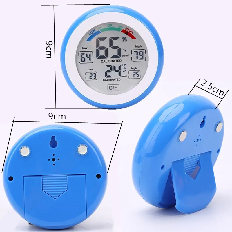 Цветной ЖК сенсорный экран цифровой гигрометр комнатный термометр Монитор