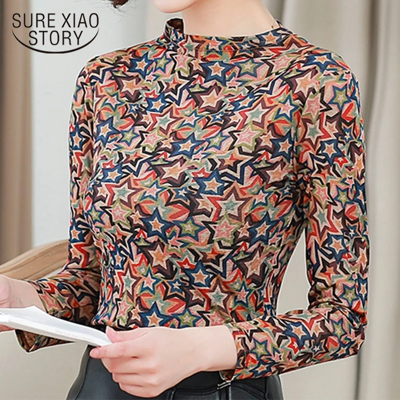 Женские топы и блузки 4XL плюс размер длинный рукав женские Топы рубашка корейская