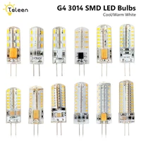 220v 12v acdc halogen g4 lamps g4 3014 smd led crystal lamp light chandelier light replace 3w 5w 6w 8w 9w led silicone bulb