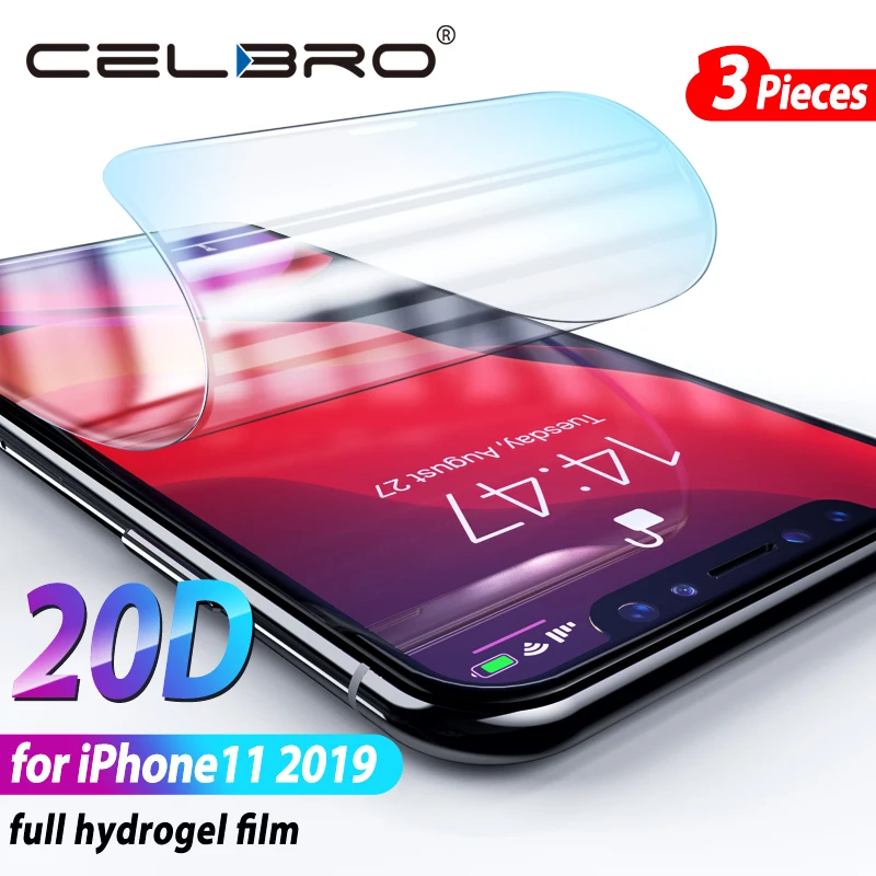 Полное покрытие для Iphone 11 Pro 11pro Max 2019 мягкая защитная пленка экрана Apple Iphone11