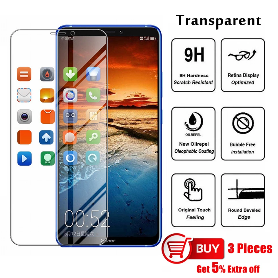 Хрустальное закаленное стекло 0 26 мм для HUAWEI P20 Lite P30 противоударное Защитное