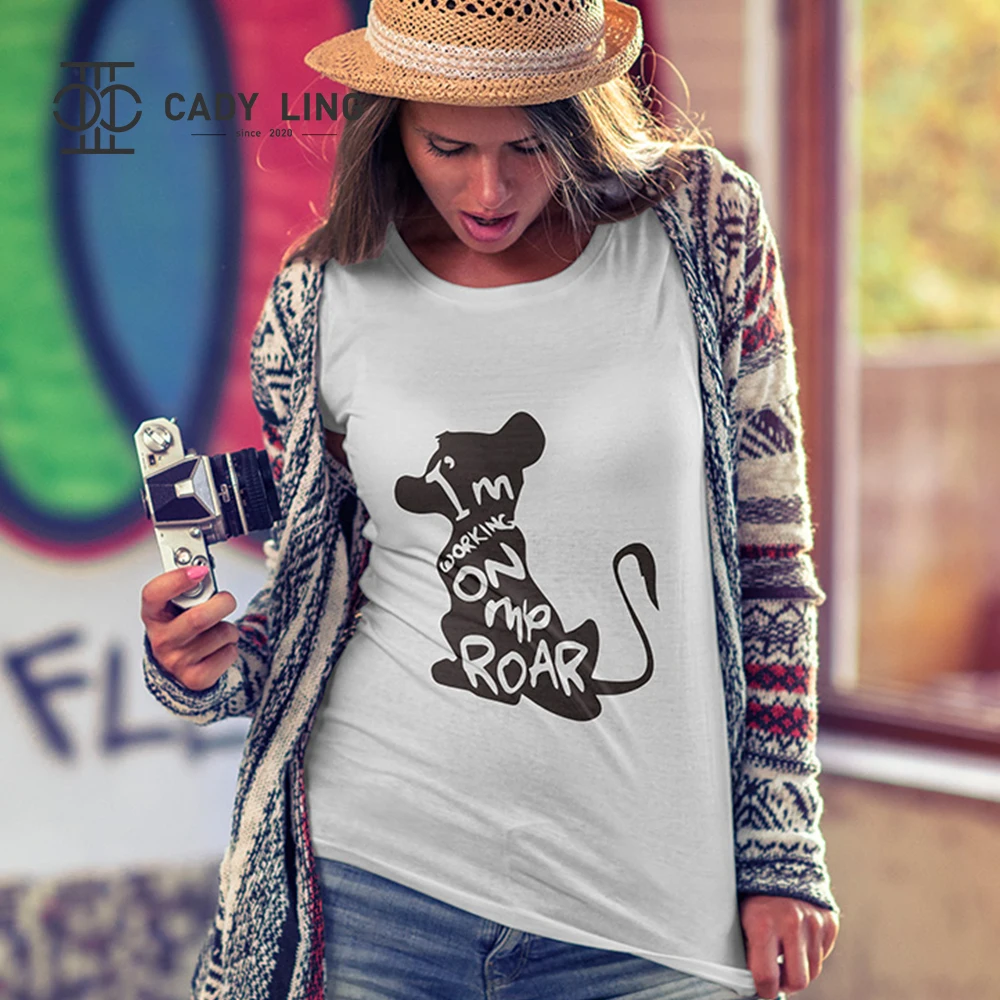 

Women T Shirt Print Tee Shirt O-Neck Tops Tees Summer Style Female T-Shirt Fashion Ladies Funny T-shirts White Tees