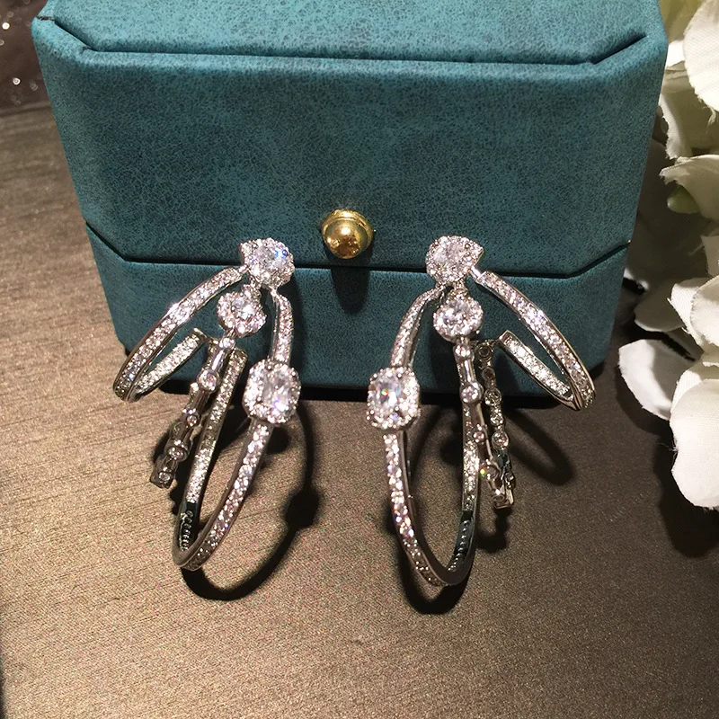

Multi-layer hoop earrings 210319-04