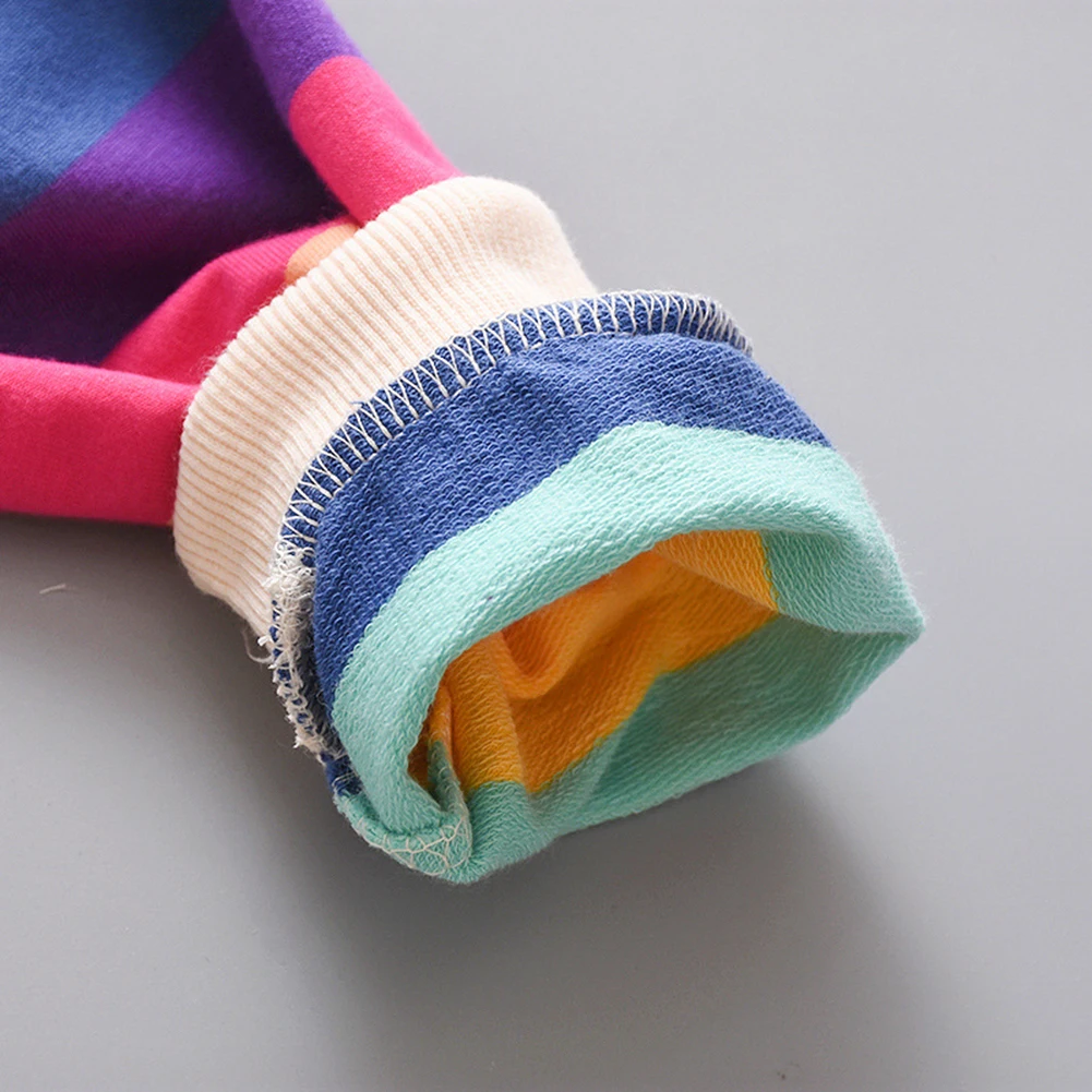 Детская толстовка модная детская одежда для маленьких девочек Разноцветные