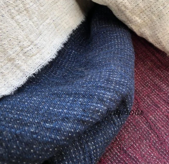 

Высококачественные двухсторонние хлопковые халаты из окрашенной пряжи, Высококачественная льняная ткань