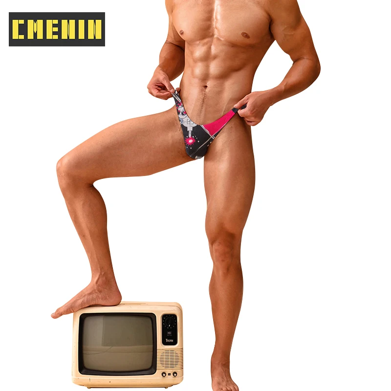 

Nylon Sexy Man Underwear Briefs Jockstraps Low waist Men's Briefs Bikini Gay Underpants Male Underwear Cueca AD7302