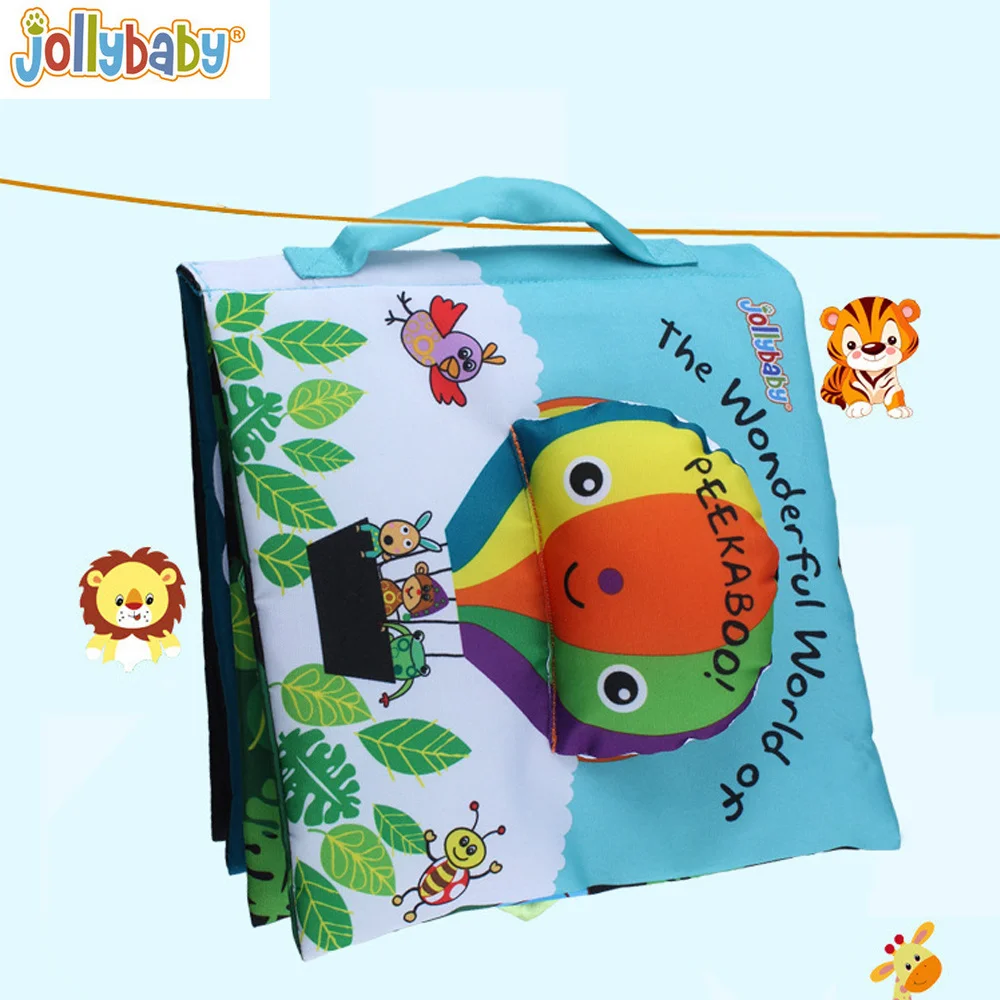 

Jollybaby детский милые игрушки для детей ранние тканевые книги красочные Обучающие ранние книги мобили