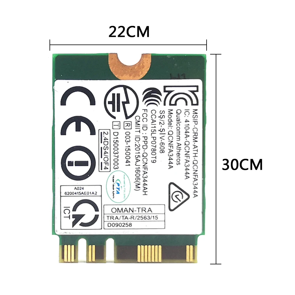 Двухдиапазонный AC беспроводной wi fi QCNFA344A NFA344A + Bluetooth 41 беспроводная сеть|Адаптеры