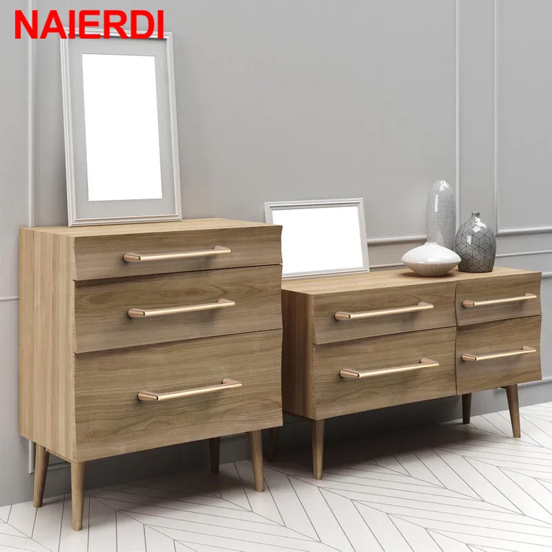 NAIERDI European Pearl Gray Gold Cabinet Handle Zinc Alloy Straight Drawer knob Kitchen Cupboard Pulls Furniture Hardware | Обустройство