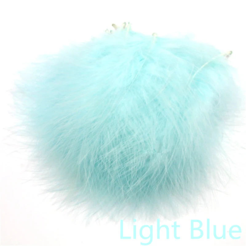 Light Green 50 шт. 4-7 дюймов 10-16 см перья индейки Марабу пышное свадебное платье DIY украшения декоративные аксессуары перья - Цвет: Light Green