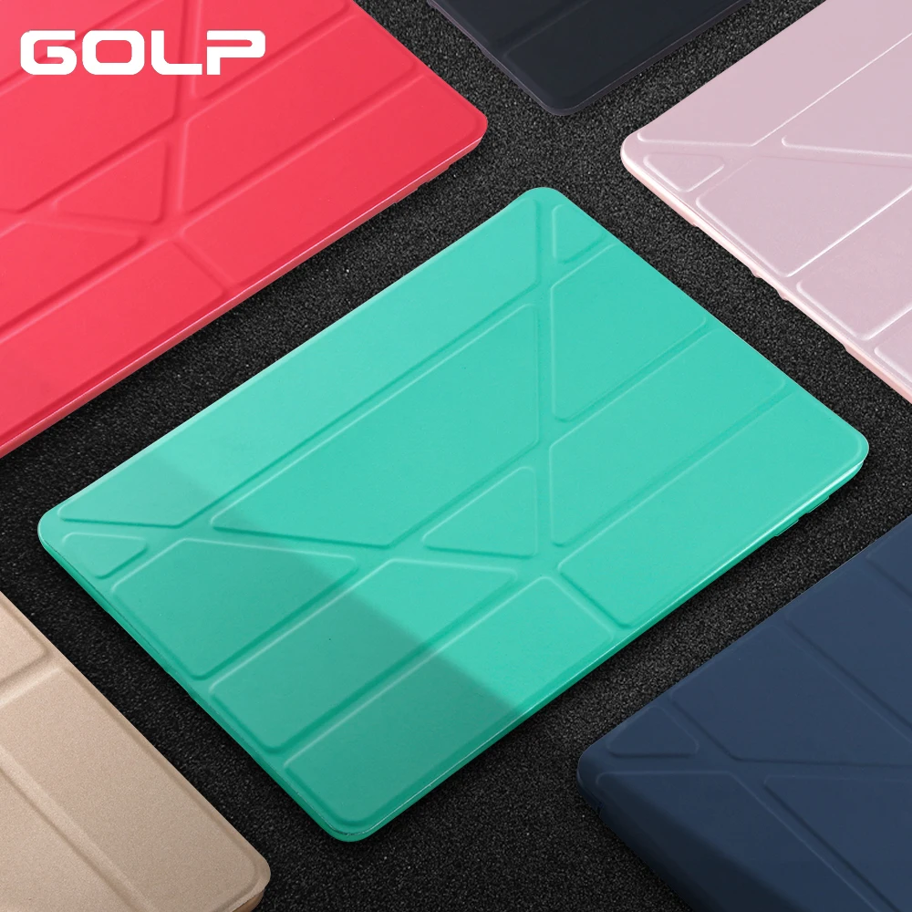 Чехол GOLP из искусственной кожи для ipad pro 10 5 Мягкий Магнитный защитный