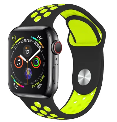 3 Band for Apple Watch 5 4 3 2 1 42MM 38MM soft Breathable strap Silicone Sports bands for Nike+ Iwatch series 5 4 3 40mm 44mm - Цвет ремешка: 3