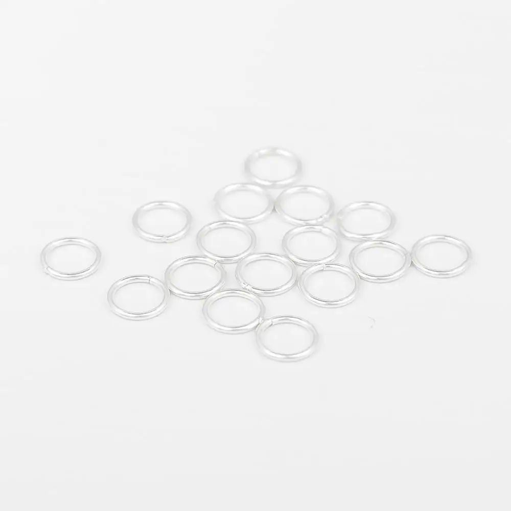 

DoreenBeads 0.85mm Sterling Silver Closed Soldered Jump Rings Findings Round Silver DIY Jewelry 7mm Dia., 1 Gram (Approx 10 PCs)