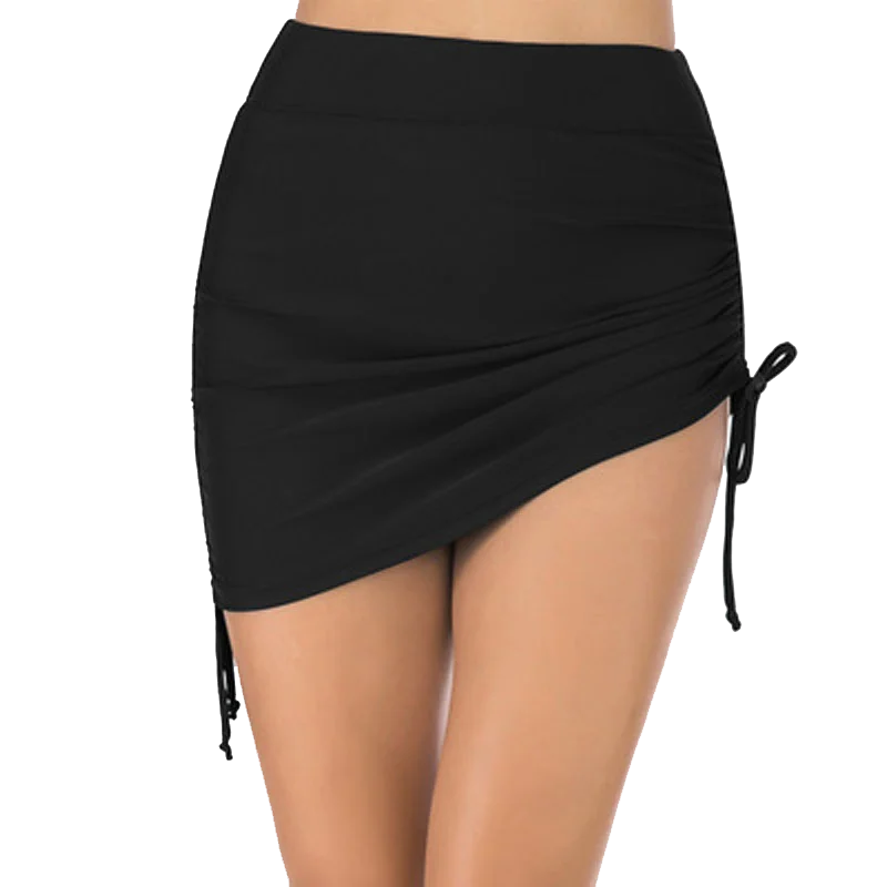 

New Women High Waist Bathing Swim Skirt With Underwear Solid Color Beach Party Summer Swimwear Bathing Suits 5 Style