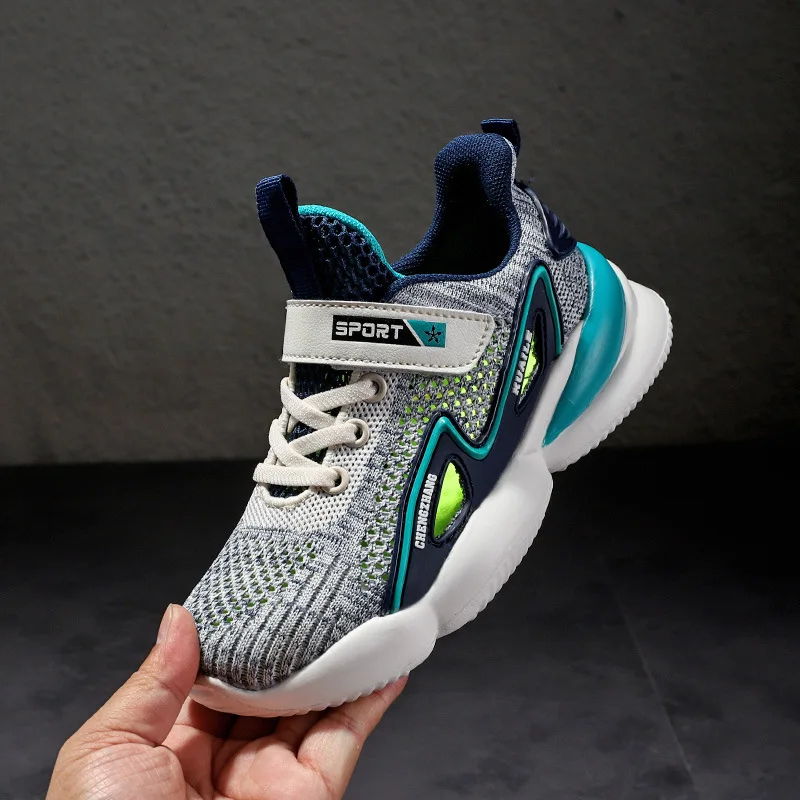 

Mesh Children Sneakers Breathable Boys Flat Shoes Lightweight Casual Shoes Girl Lace-up Deportivas Mujer Chaussures Pour Enfants