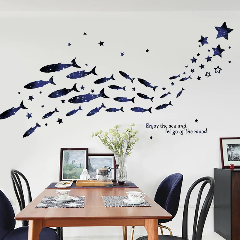 

Nordic Animal Wall Stickers Waterproof Creative Living Room PVC Stickers Design Large Muebles De Dormitorio Home Decor EC50QT