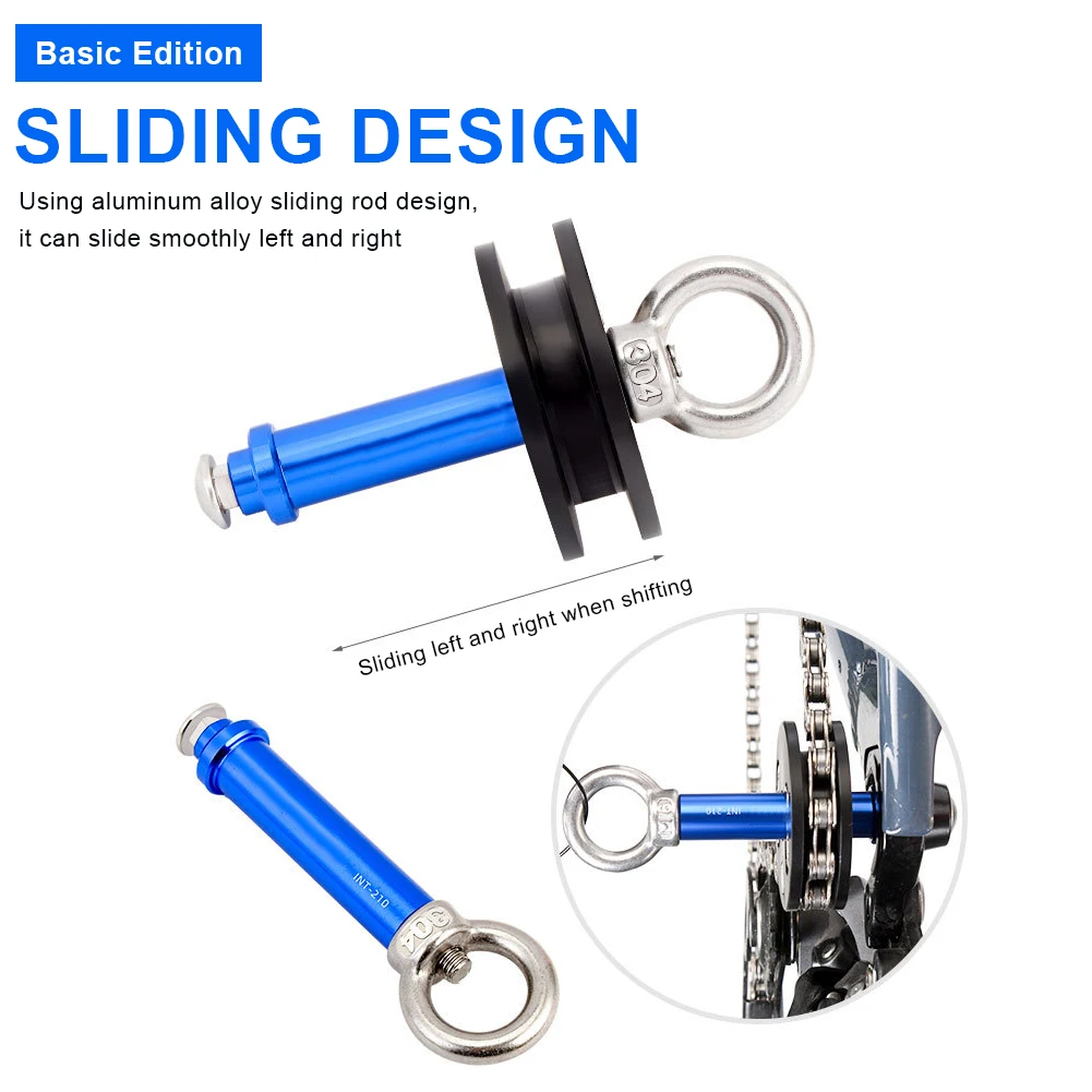 

Mountain Road Bike Chain Holder Tool MTB Thru Through Axle Dummy Hub Durable With Quick Release Barrel Shaft Frame Bicycle