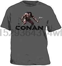 Маленькая футболка CONAN THE варвар BRING IT уголь | Мужская одежда