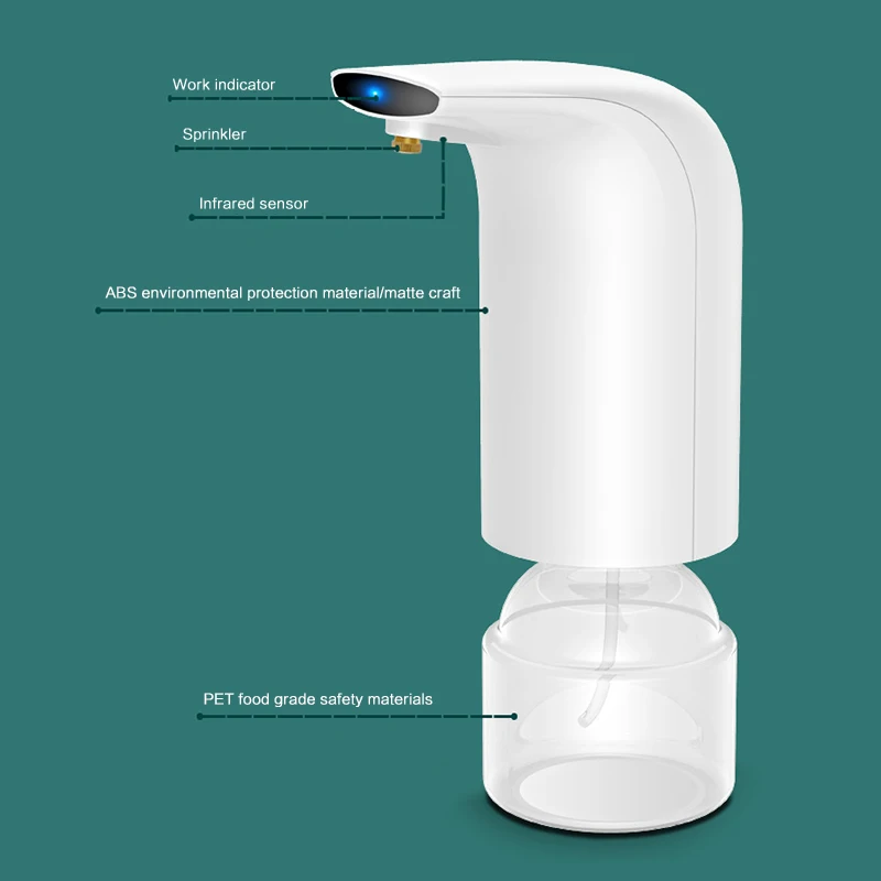 

IR Induction Alcohol Sprayer 300ML Auto-sensing Soap Dispenser For Office/Home/School/Restaurant Quantitative Spray Disinfectant