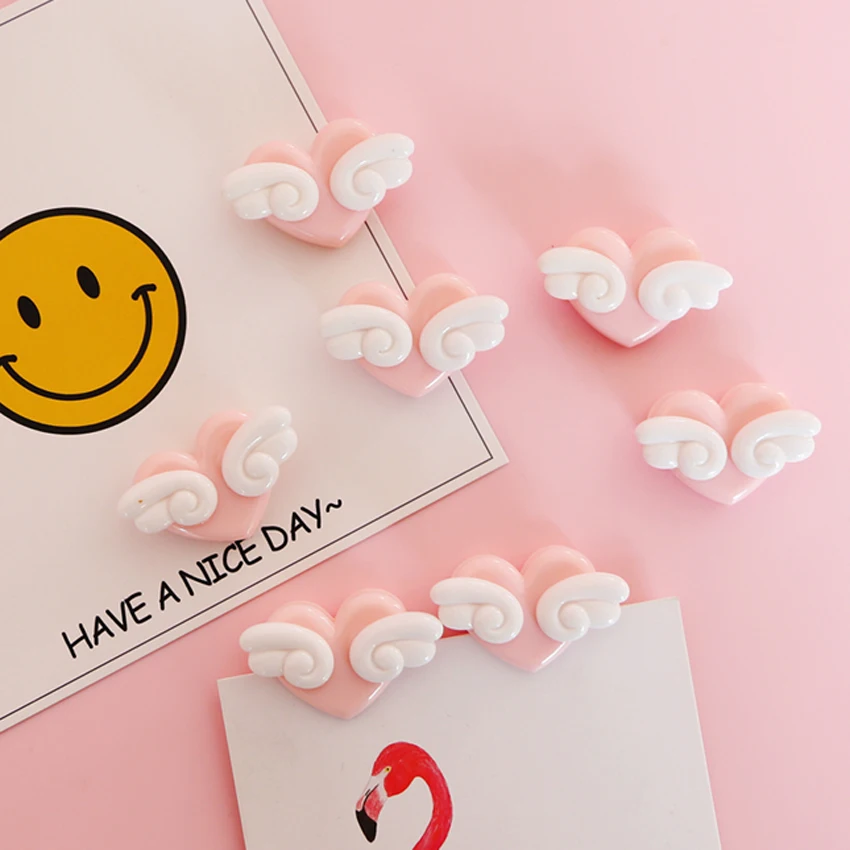 10 шт./лот любовь розовые крылья бумажный зажим школьные офисные принадлежности