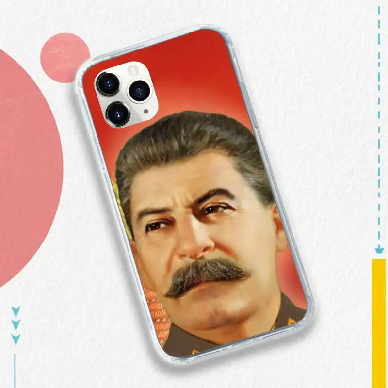 

Russian Stalin Ussr famous people Phone Case for iPhone 11 12 pro XS MAX 8 7 6 6S Plus X 5S SE 2020 XR