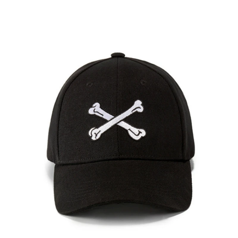 Bone головной убор с вышивкой модная уличная бейсболка Мужская Женская Черная хип