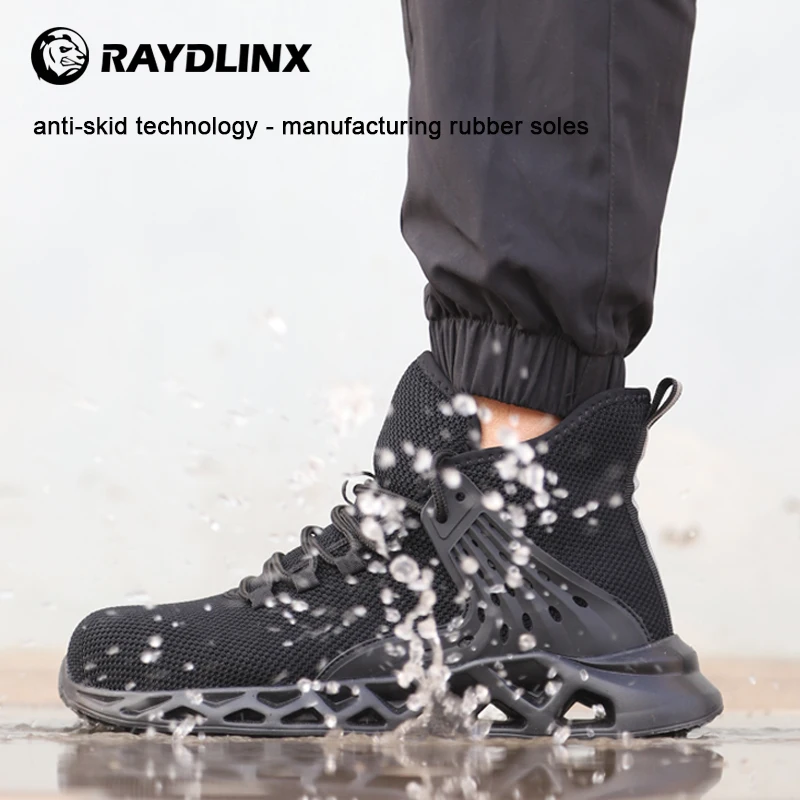 RAYDLINX Work Steel Toe Shoes Safety Shoes for Men and Women Lightweight Industrial & Construction Safety Shoes
