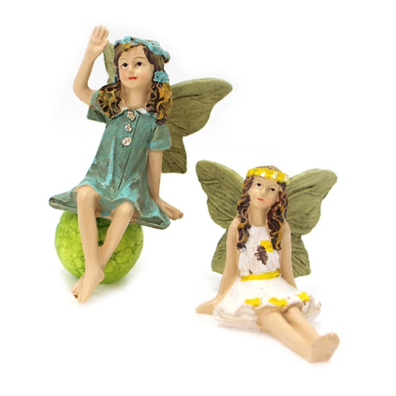 

6 Pcs Fairy Garden Miniature Figures DIY Resin Crafts Micro Landscape Decoration Ornament Accessories