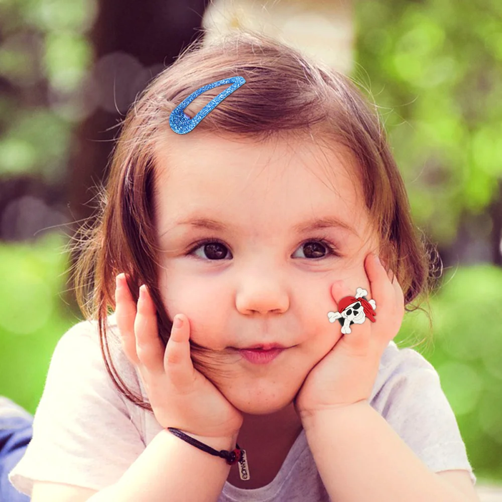 

16pcs Pirate Themed Pvc Rubber Ring Children's Rings (Assorted Color)