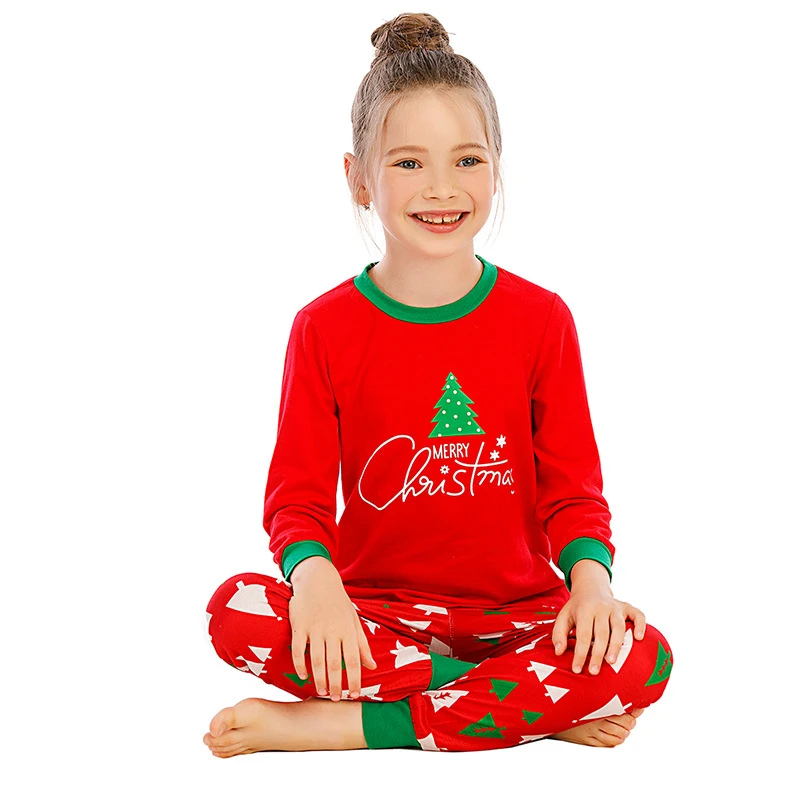 

Family Christmas Sleepwear Sets Warm Adult Kids Girls Boy Mommy Nightwear Mother Daughter Clothes Matching Family Outfits