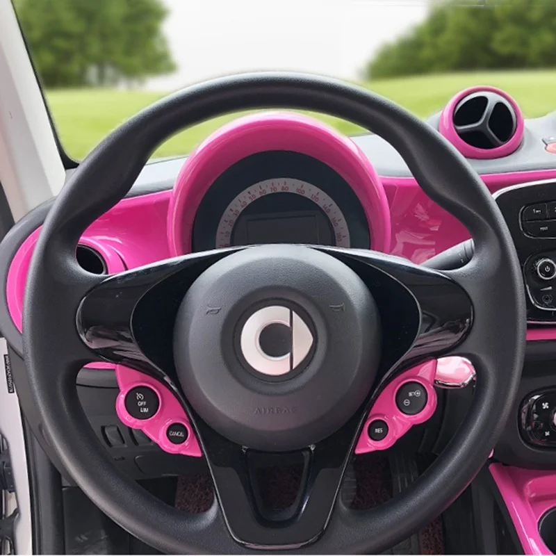 Автомобильный Стайлинг ABS кнопки на руль декоративная крышка отделка рамка