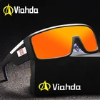 Мужские солнцезащитные очки Viahda, брендовые дизайнерские очки для вождения с защитой UV400